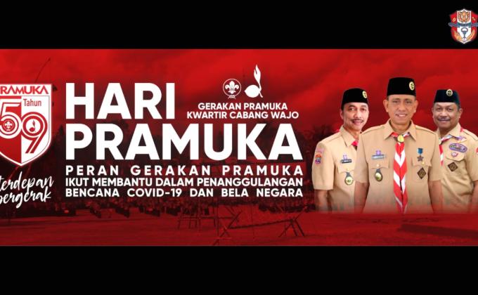 Gerakan Pramuka Kwartir Cabang Wajo Siap Gelar Kegiatan Hari Pramuka Tahun 2020