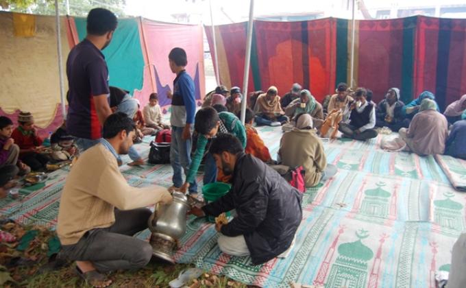 Scouts doing Peace Activity