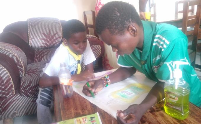 Social midia campaign in Kenya taged #scouts stoping corona virus