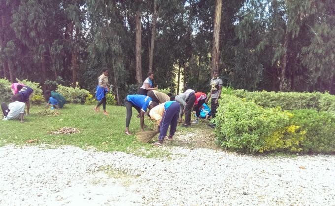 Scouts of Nyabihu district celebrated "World cleanup day 2018"