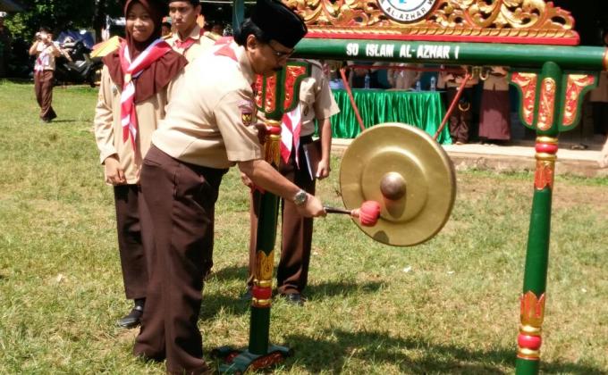 601 Pramuka Al-Azhar Mengikuti Perkemahan Nasional di Cibubur