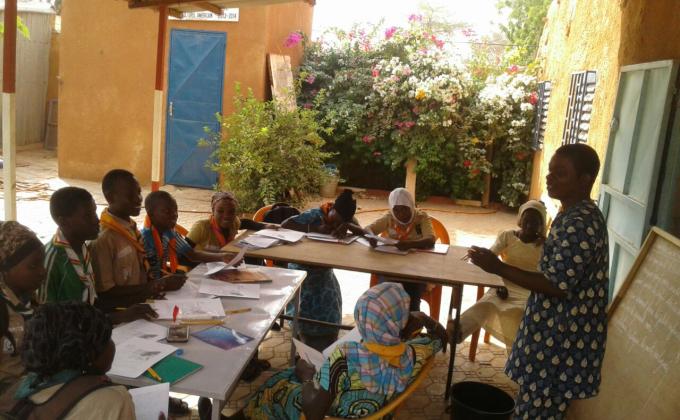 FETE DE LA REPUBLIQUE AU NIGER 18 DECEMBRE 2016 GROUPE SCOUT DAN DICKO DE LA REGION SCOUTE DE NIAMEY (SCOUTS DU NIGER)