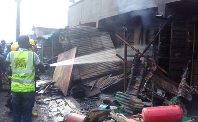 SOMOLU SCOUT DIVISION, RESCUES FIRE DISASTER ON WORLD THINKING DAY  