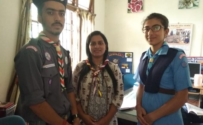 International Scarf day celebration by Government College Solan.
With Respect to the Principal mam, ROVER LEADER and Ranger leader.