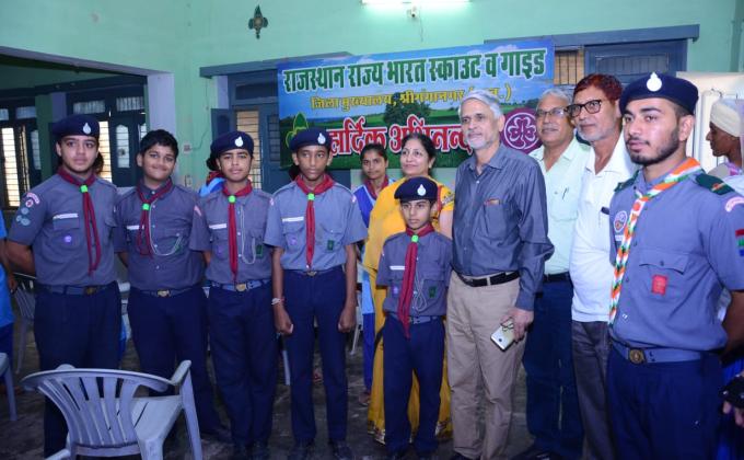 State Secretary of Raj. visit Ganganagar Headquter