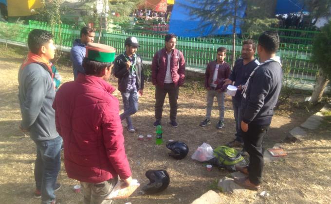 Rover crew meeting