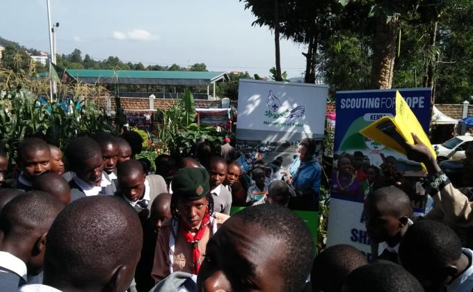 Scouts Exhibiting their Projects at the Agricultural Society Of Kenya Show 