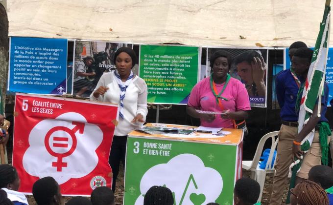 La promotion de Heforshe durant le jamboree national de l'ASSC