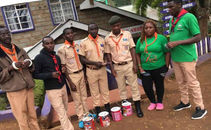 THE KENYA SCOUTS ASSOCIATION ROVERS CONDUCTING CHIEF COMMISSIONERS CHALLENCE IN ACHIEVING THE CHIEF SCOUT AWARD