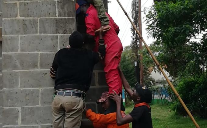 Team Kazi in action from Kenya