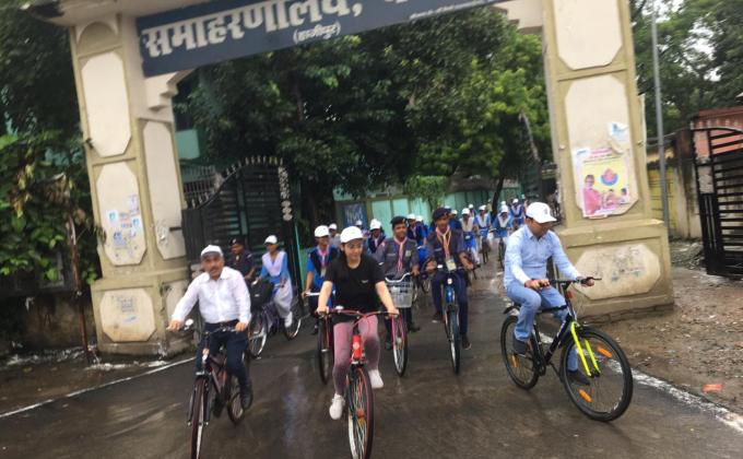 जिला प्रशासन वैशाली के आदेशानुसार आज स्काउट गाइड जगजीवन स्वच्छता मिशन के तहत विशाल साइकिल रैली निकाला जिसका नेतृत्व सहायक समाहर्ता वैशाली ने किया