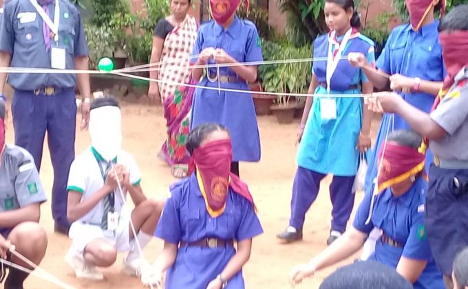 Mop Activities at Jarapada Aurobindo Intigral High school , Bhubaneswar
