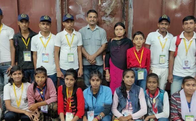 वैशाली जिला का टीम उदयपुर राजस्थान के लिए प्रस्थान