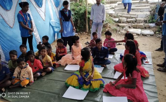 Children's Day Celebrate in Slum Are