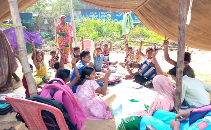 Morning class by Rangers of NJW OPEN UNIT Odisha