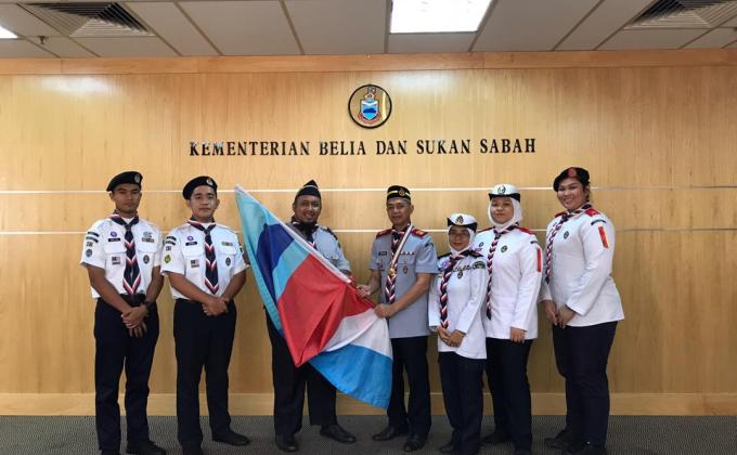 Istiadat Penyampaian Bendera Kontinjen Malaysia/Sabah Ke 1st.ASEAN Seaboree Singapore 2019