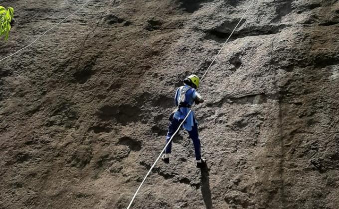 adventure activities @ Jatayu Earth's center by scouts and guides of KV Adoor