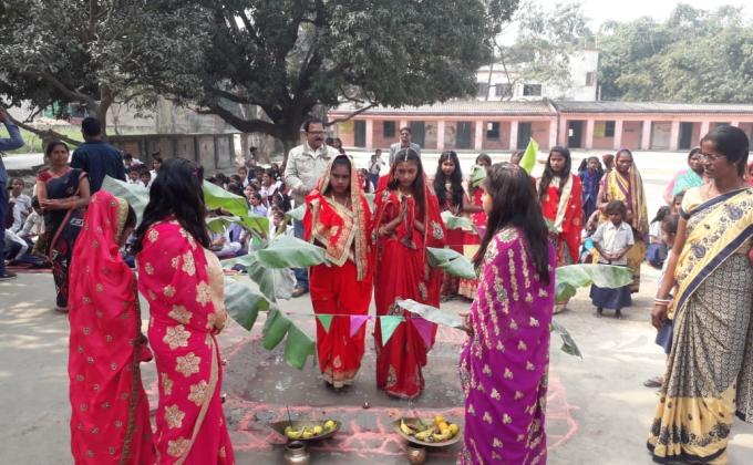 छठ पूजा के झांकी