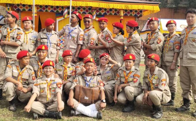 celebration of birth anniversary of our 5th druk gyelpo and world scout day