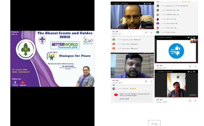 live You Tube program initiative by Bharat scouts and guides