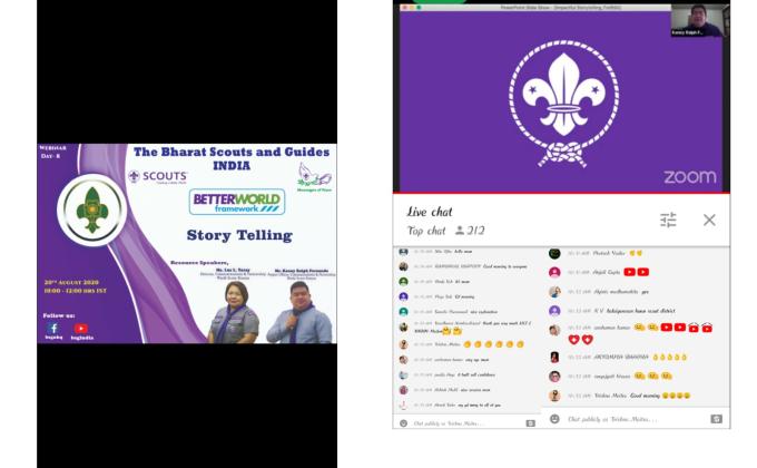 live You Tube program initiative by Bharat scouts and guides