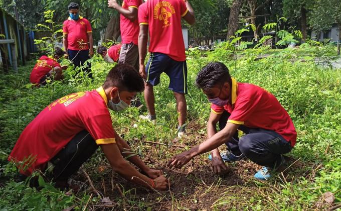 CLEANLINESS PROGRAM AT RANJANDIH VILLAGE AND TREE PLANTATION AT STC/ADRA.