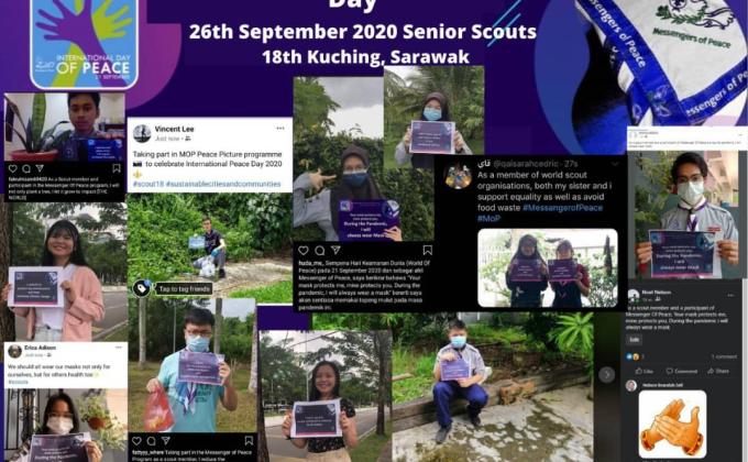 SCOUTS PEACE PLEDGE DAY 26TH SEPTEMBER 2020