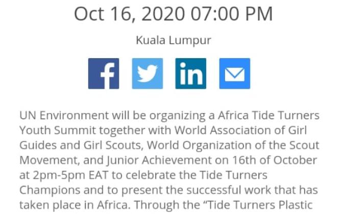 plastic Tide Turner African summit invitation Debasish Mohanty