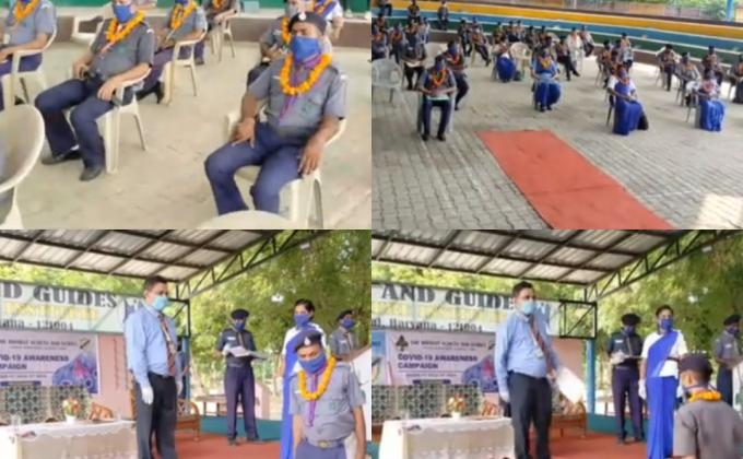 felicitation ceremony of COVID 19 warrior