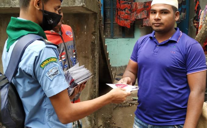 Mask Distribution by Golden Eagle Open Air Scout Group 