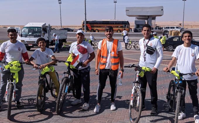 الاستراحة الاولي (كارته القاهره) وبدء تفعيل التوعيه للناس بأهداف التنمية المستدامة تحت شعار من أجل عالم افضل