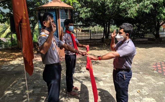 Awarded Rover Scout Membership to Mayadunna Rover Scout Crew, Avissawella, Srilanka.