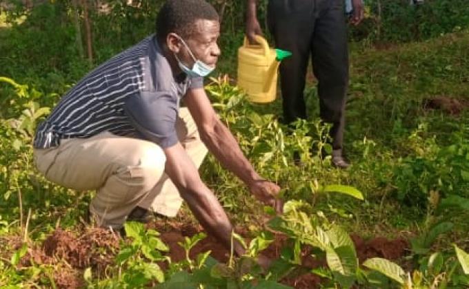 increase the  10% forest cover and a scout training at Nyarach Secondary School-Rongo