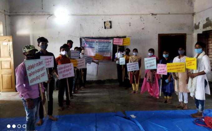 कोरोना से लड़ने और प्लास्टिक मुक्त बनाने के रोवर रेंजर ने की बैठक।