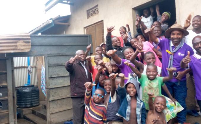 Visite aux enfants de la rue