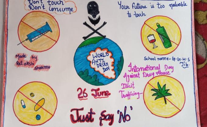 Poster making competition on the auspicious occasion of International Day against Drug Abuse and Illicit Trafficking