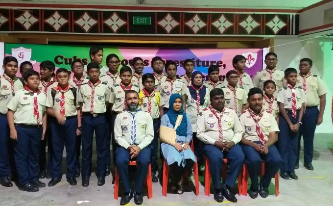 scout association of Maldives ghaazee scouts investiture ceremony finished