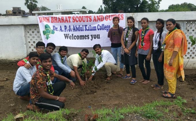 Tree Plantation camp at college.