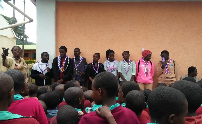 Kisii University Flamingo Rover Scout Take Part In Starting A New Unit. 