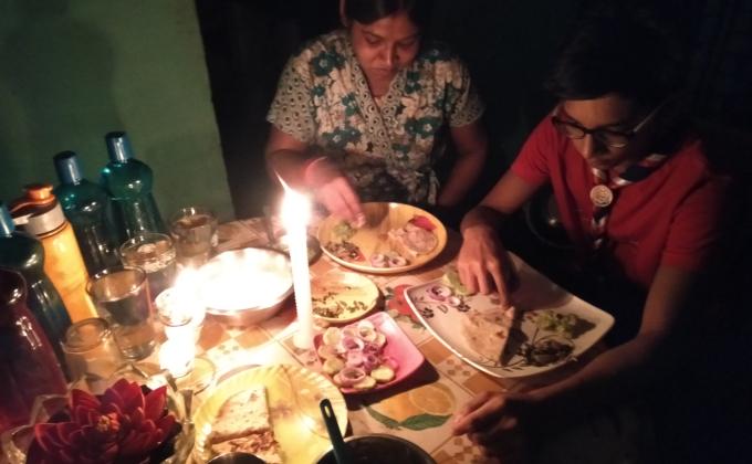 Dinner with my family