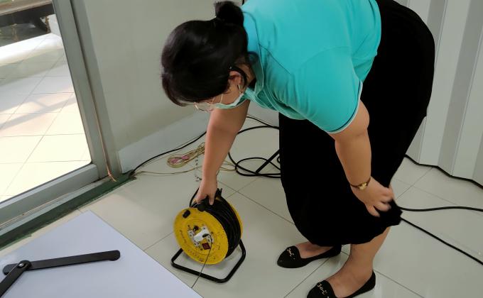 ช่วยจัดห้องเตรียมงานแข่งขันนวัตกรรม