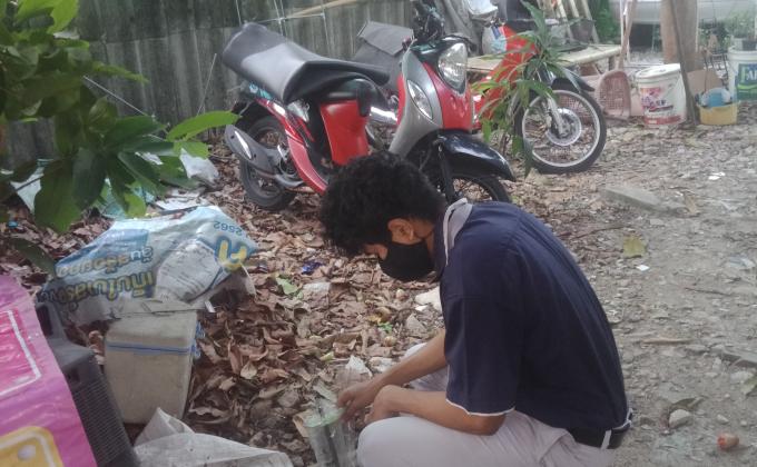 เก็บขยะ