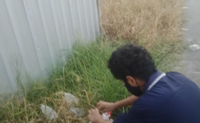 เก็บขยะ