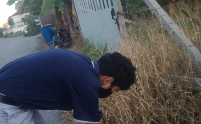 เก็บขยะ