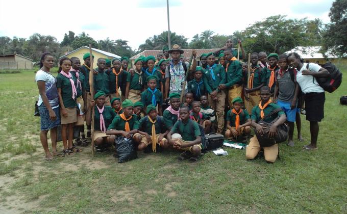 Scouts in Ibiono Ibom LGA, Akwa Ibom State, Nigeria Finished their weekend camping.