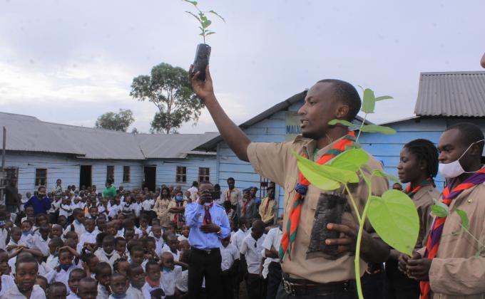 LES SCOUTS DE GOMA (RD.CONGO) S’ACTIVENT ENCORE PLUS DANS LA SENSIBILISATION POUR LE REBOISEMENT COMMUNAUTAIRE