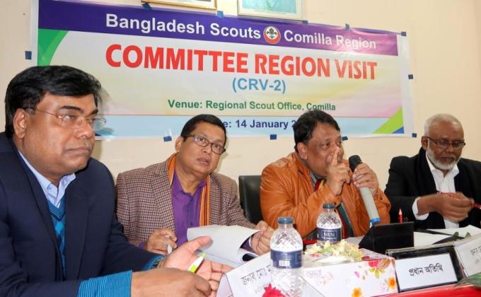 COMMITTEE REGION VISIT BY BANGLADESH SCOUTS