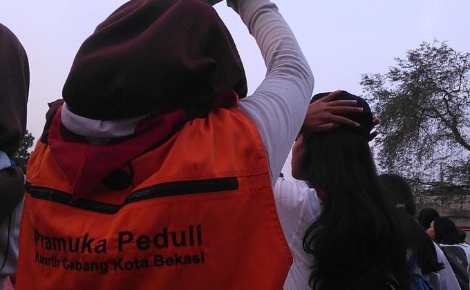 Pramuka Peduli Kota Bekasi in International Day of Peace 2017