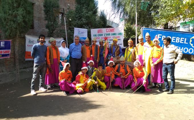 Workshop for ‘Revival of Kashmiri Art through Children Project’ Held at Anantnag Kashmir  