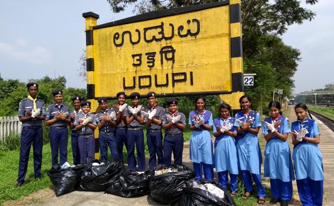 Railway station Cleaning program